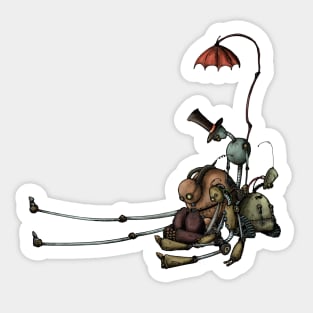 Sad Circus Robots Sticker